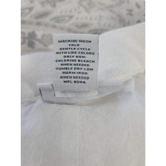 Charter Club Pants shop women's linen pants White Size XL resort wear Vacation - Picture 6 of 8